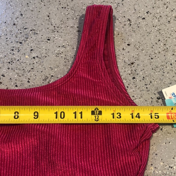 CATALINA RIBBED ONE PIECE LYCRA SWIMSUIT GOT PINK LARGE - Picture 7 of 9